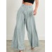 Fashion Simplicity Solid Pleated High Rise Pants for Women