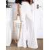 Women Solid Stylish High Waist Loose Wide Leg Casual Pants